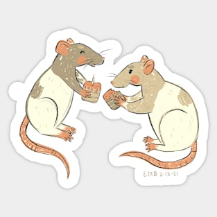 Rat Party ! Sticker